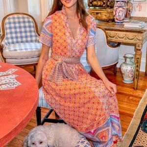 Gretchen Scott Womens Panache Maxi Dress Paisley Park Size XS